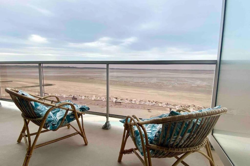 Studio Avec Balcon, Vue Panoramique Sur La Baie Le Crotoy Bagian luar foto
