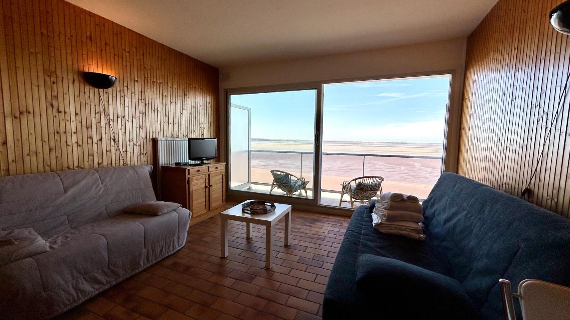 Studio Avec Balcon, Vue Panoramique Sur La Baie Le Crotoy Bagian luar foto